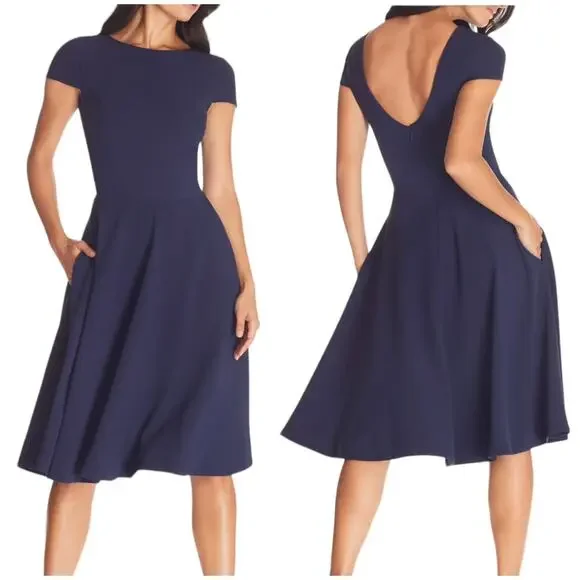 slim fit dress slacks Livia Dress: White Midi Dress for Bridal Shower main image 1